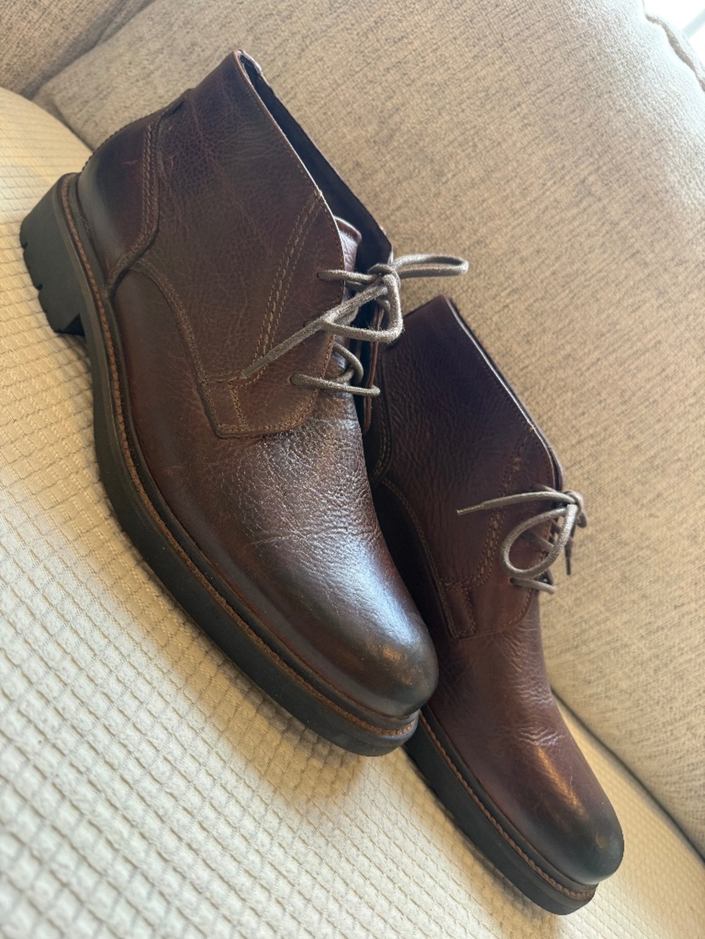 Johnston and Murphy Men's Leather Boots - Dark Brown - Size 11 - Great Condition